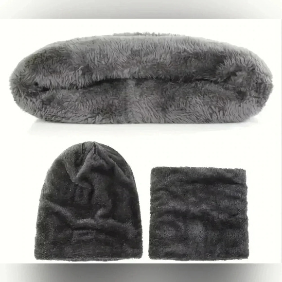 Bundle Of 4 Piece Black Winter Warm Gift Set Unisex - Picture 2 of 3